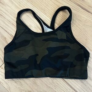 PINK Victoria's Secret Gray and Black Sports Bra